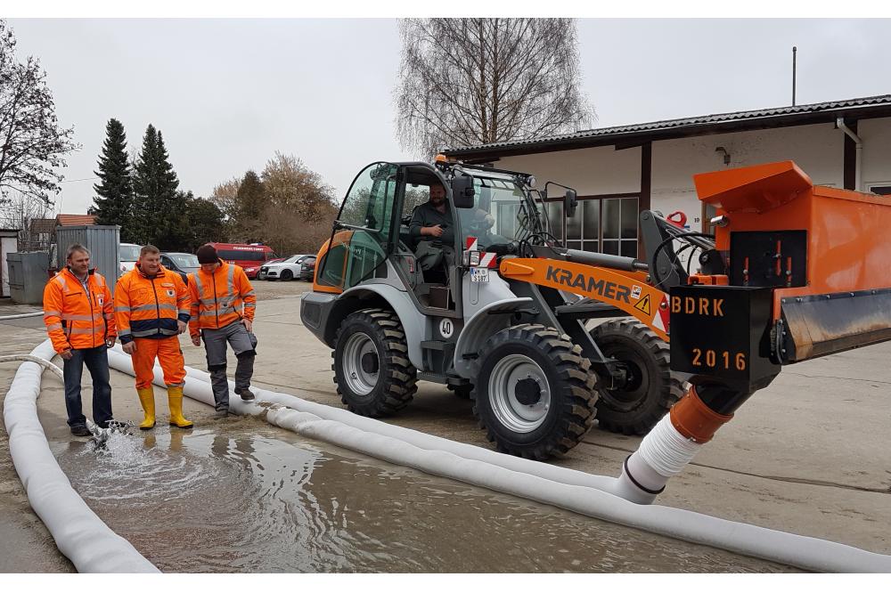 Optimas schützt schnell bei Hochwasser